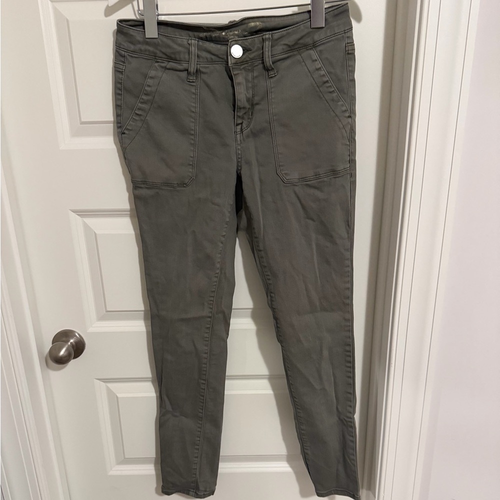 Stylish Army Green Jeans